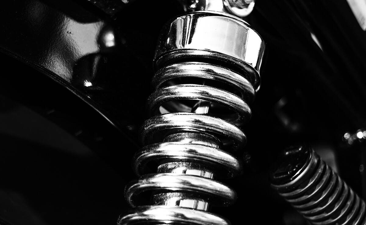 compression spring on a motorcycle